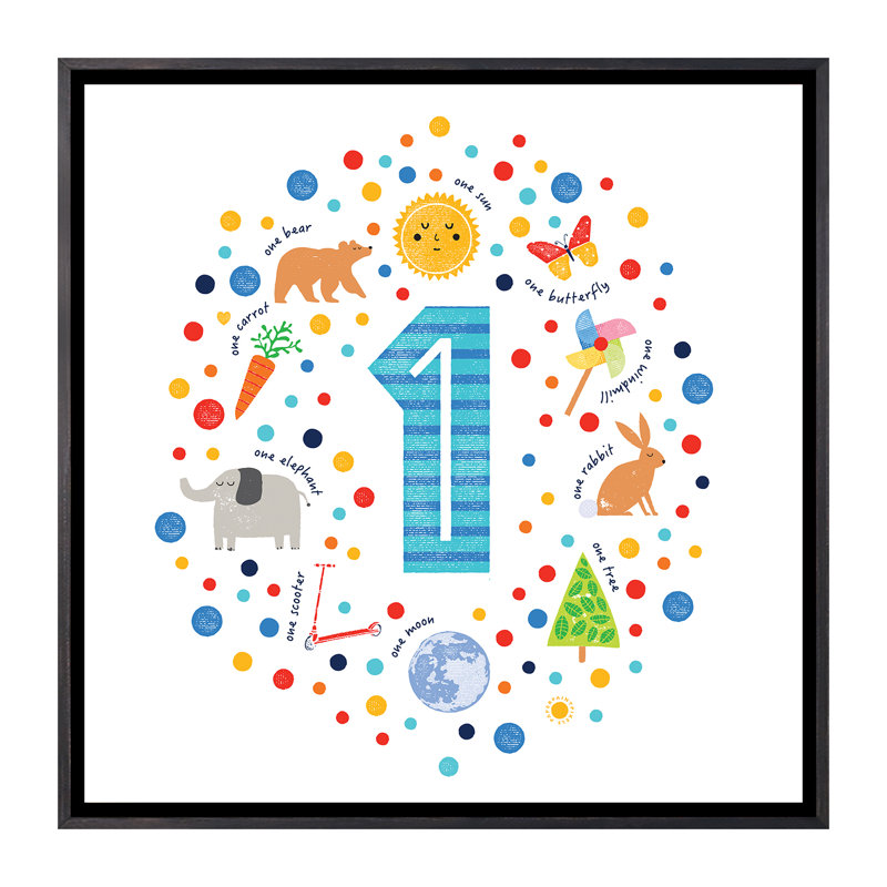 1 - Impression sur papier, Pas de tapis, Toile avec cadre noir patiné, H 18 po x l 18 po x 1,5 po