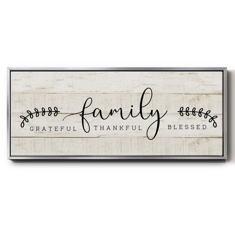 Famille - toile encadrée, H 12 po x l 30 po
