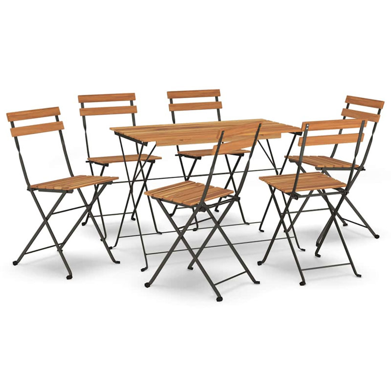 Ensemble bistro d'extérieur 7 pièces