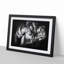 Two Snuggling Tigers in Abstract - Picture Frame Painting Print on MDF-55777763-55777764
