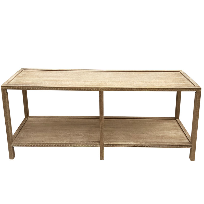 Kerth 70'' Console Table, White Wash