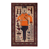Hand Knotted Wool Geometric Area Rug