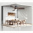 42.5" 3 - Blade Dimmable LED Light Standard Ceiling Fan with Remote Control and Light Kit Included