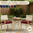 24"x24"x4" Waterproof Outdoor Chair Cushion with Straps and Handles,Square Patio Cushion 2-Piece Set,Red-434027635