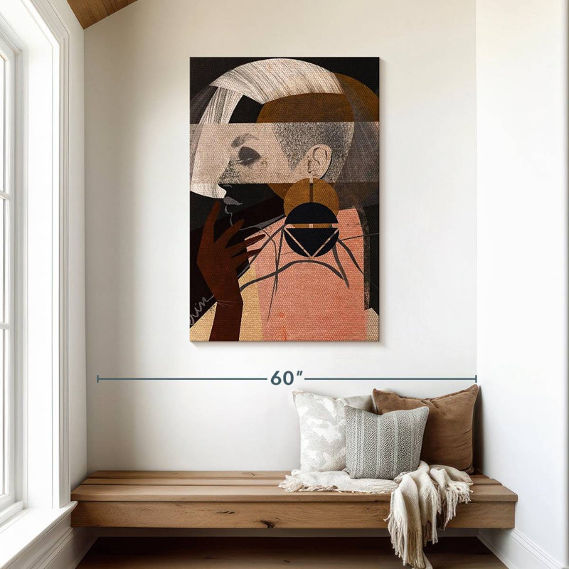 Leisha Face Off I, 45" H x 30" W