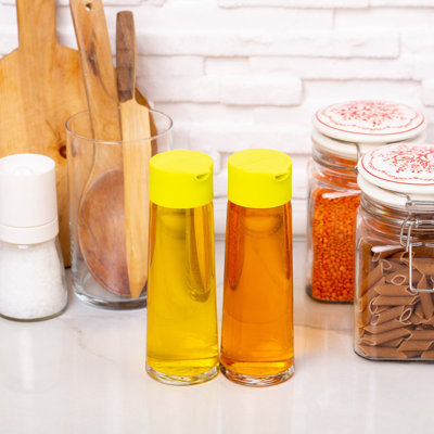 Ensemble de distributeur d'huile et de vinaigre pour le verre Crystalia