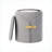 Ottoman Set, Contemporary/Glam Nesting Light Silver Velvet with Gold Metal Accents | Velvet | Light Silver-123499466