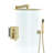 12" Wall Mounted Pressure Balanced Rain Shower System with Handheld Spray-60220261