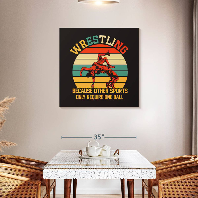 Sireci Guts To Wrestle, 36" H x 36" W