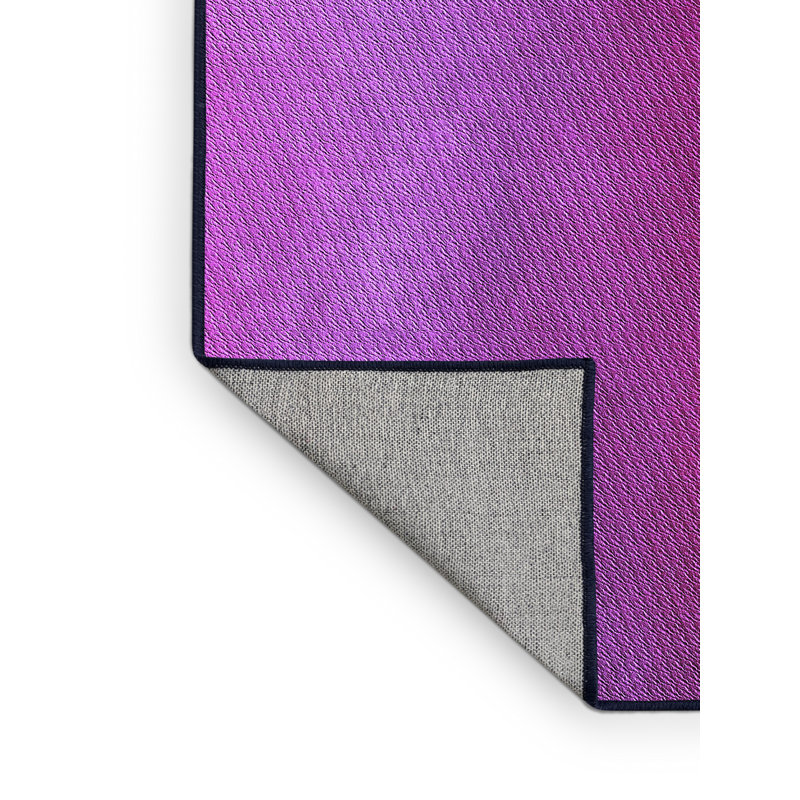 Tapis 100% à motif lavable à la machine 2989 474-PUR, Rectangle 7 pi x 9 pi