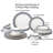 24 Piece Dinnerware Set-Bone China, Service for 4 by -Sapphire