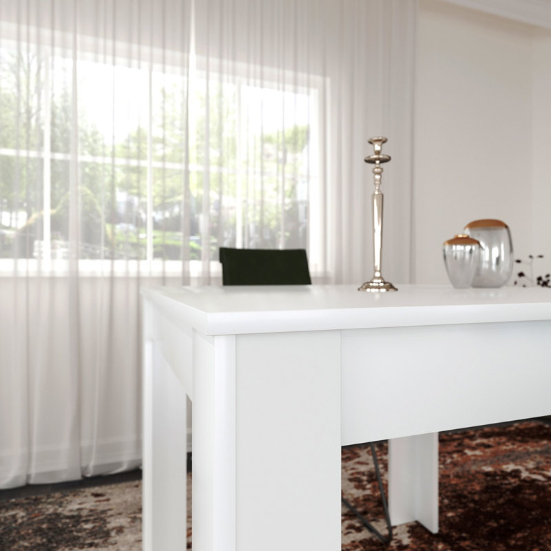 Haerr Dining Table, White