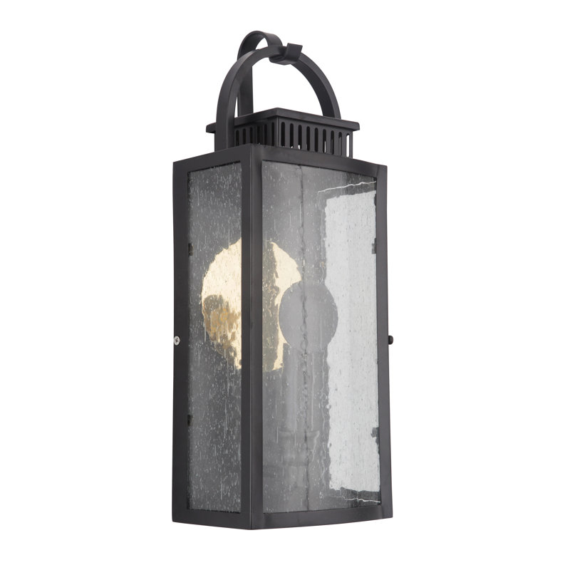 Lanterne murale d’extérieur Channell, Minuit, 19,84" H x 7,5" L x 5.504" D