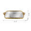 Plateau en fer Marielene Gold avec surface en miroir
