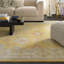 Hand Knotted Wool Ikat Area Rug in Yellow-714655592