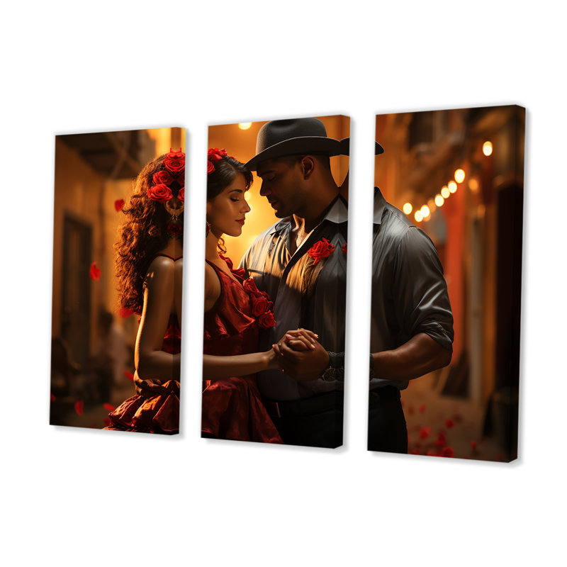 Salsa Dance In Havana I - Cuba, art mural sur toile, H 28 po x l 36 po