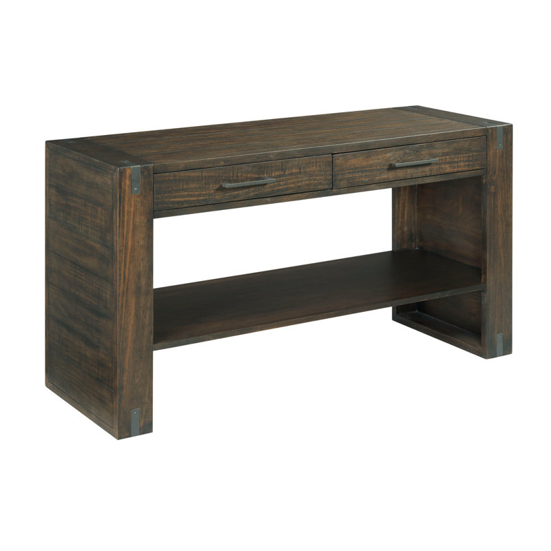 Console de 52 po en bois massif