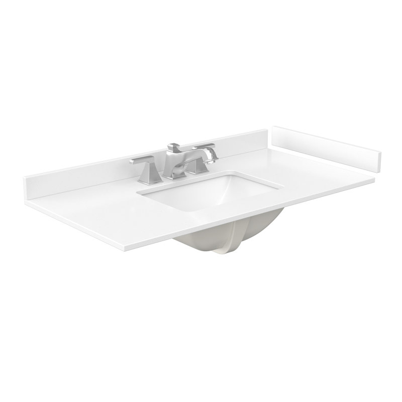 Icon 42" Freestanding Single Bathroom Vanity with Cultured Marble Top, Brushed Nickel, Blue