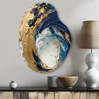 Ken - Irregular Shape Abstract Metal Wall Art, Asymmetrical Metal Wall Sculpture Print