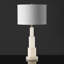 Lampe de table blanche / dorée 28 po Chlori