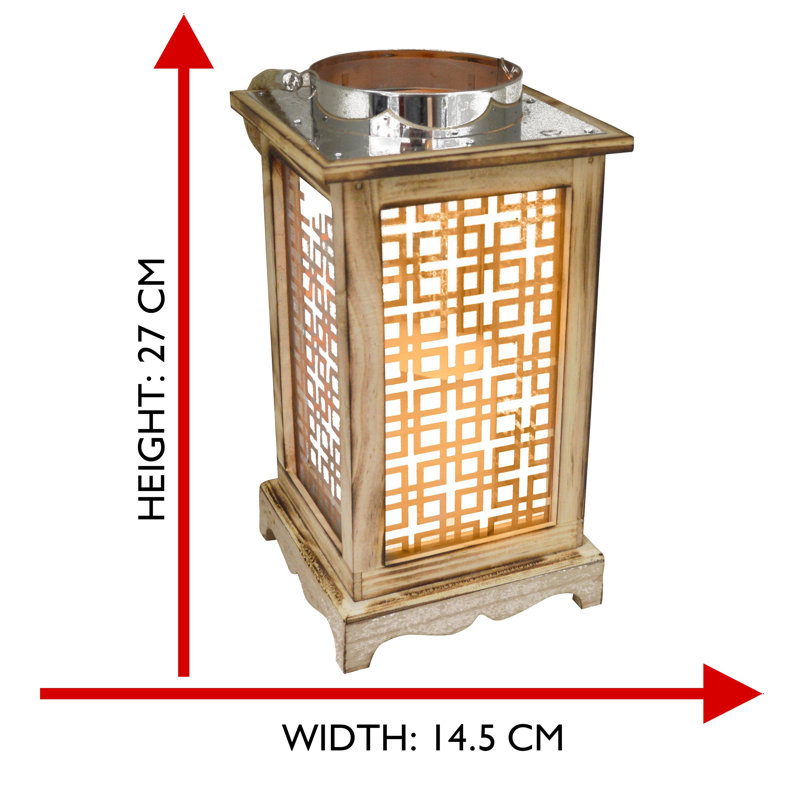 Wood Wall Lantern with Candle Included