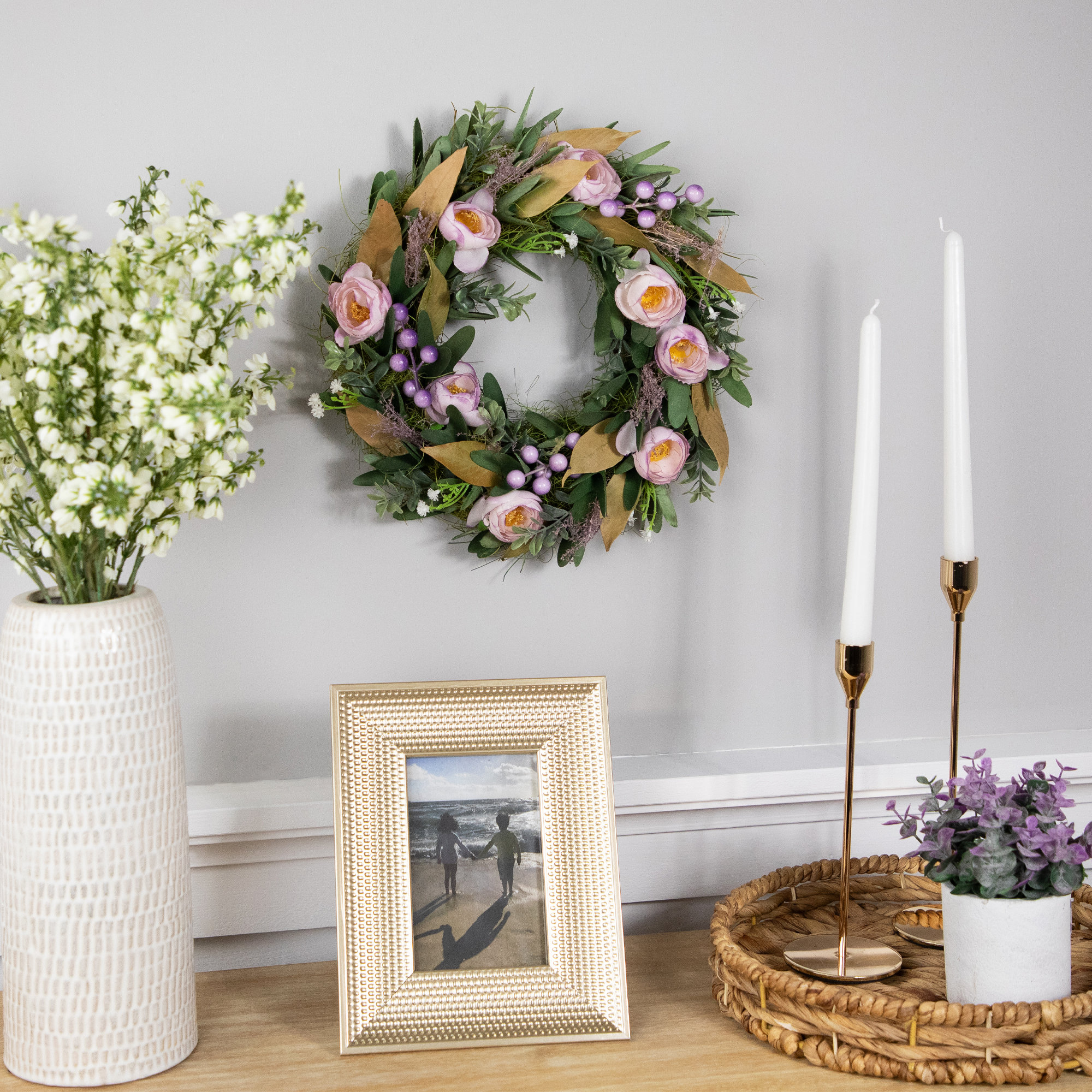 Northlight Seasonal Faux Mixed Assortment Plastic 13'' Wreath | Wayfair