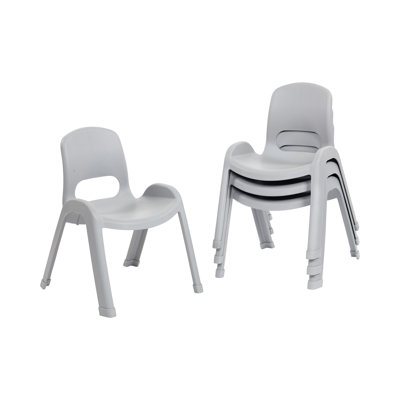 ECR4Kids SitRight Chair, Classroom Seating, 4-Pack -  ELR-3011-LG