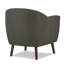 Chaise d'appoint rembourrée en tissu gris-728304662