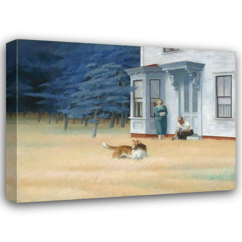 «Cape Cod Evening» par Edward Hopper - Art mural sur toile tendue avec châssis, H 24 po x l 17 po