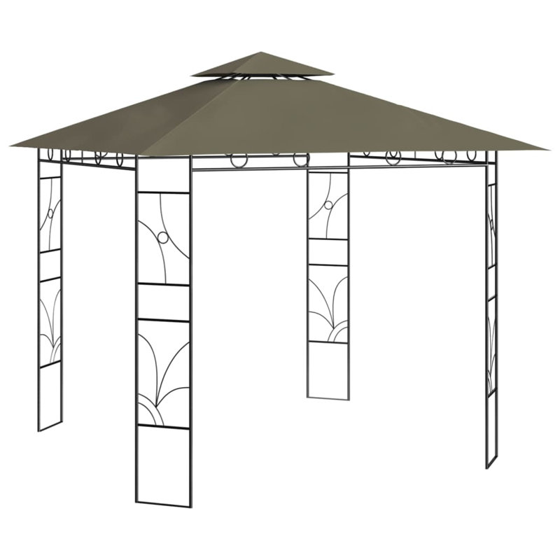 Thiells 3 x 3m Steel Patio Gazebo, Taupe
