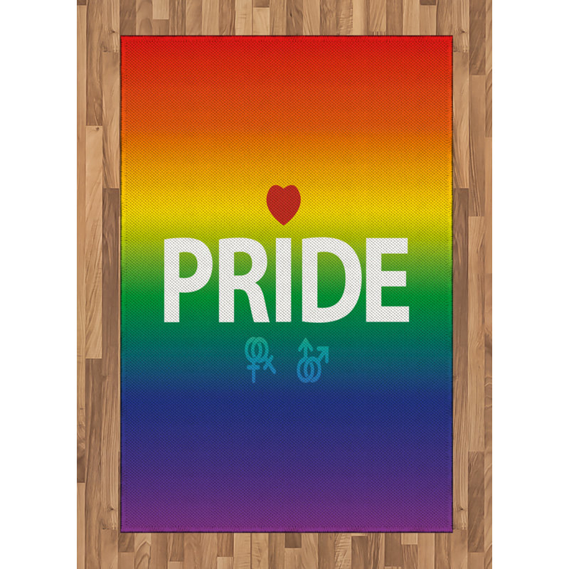 Tapis décoratif Pride, Rectangle— 4 pi x 5 pi 8 po