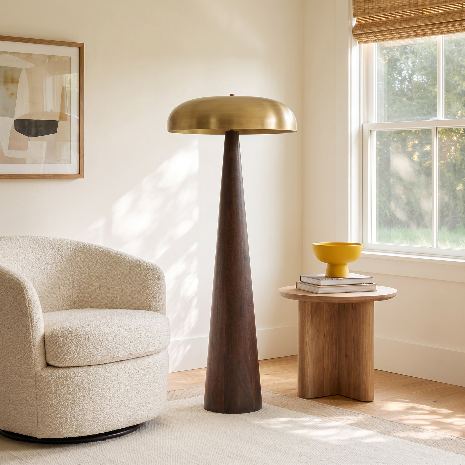Orley 63.75'' Solid Wood Floor Lamp