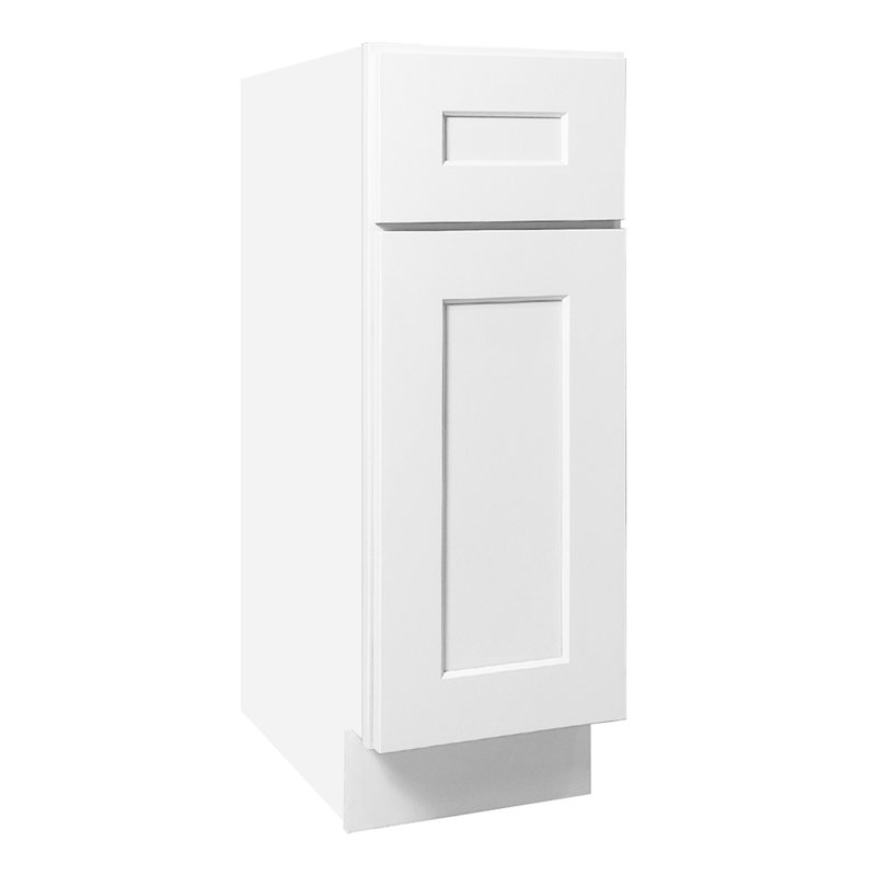Armoire de buanderie et de garage blanche en bois massif à porte simple, caoutchouc, charnières à fermeture en douceur, installation facile, assemblage: l 12 po x l 34,5 po x P 24 po
