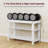 Shoe Bench with Cushion and Adjustable Shelves-243752832