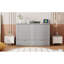 Lit double de couleur grise avec tiroir pratique pour une utilisation intelligente de l'espace-1329163712-1329163714