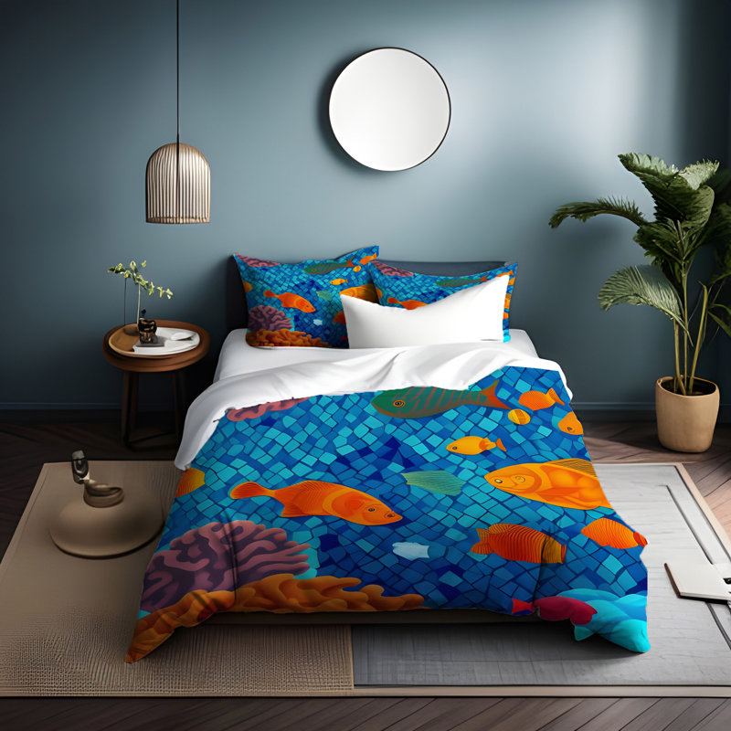 Polyester Duvet Cover, King Duvet Cover + 2 King Shams