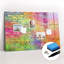 Magnetic Memo Board Whiteboard - 90 x 60 cm - With Marker and Magnets - Painted wall