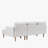 CastillyModern Castilly 80.71'' Square Arm Sofa BedSet