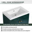 Meuble-lavabo autoportant avec lavabo en résine