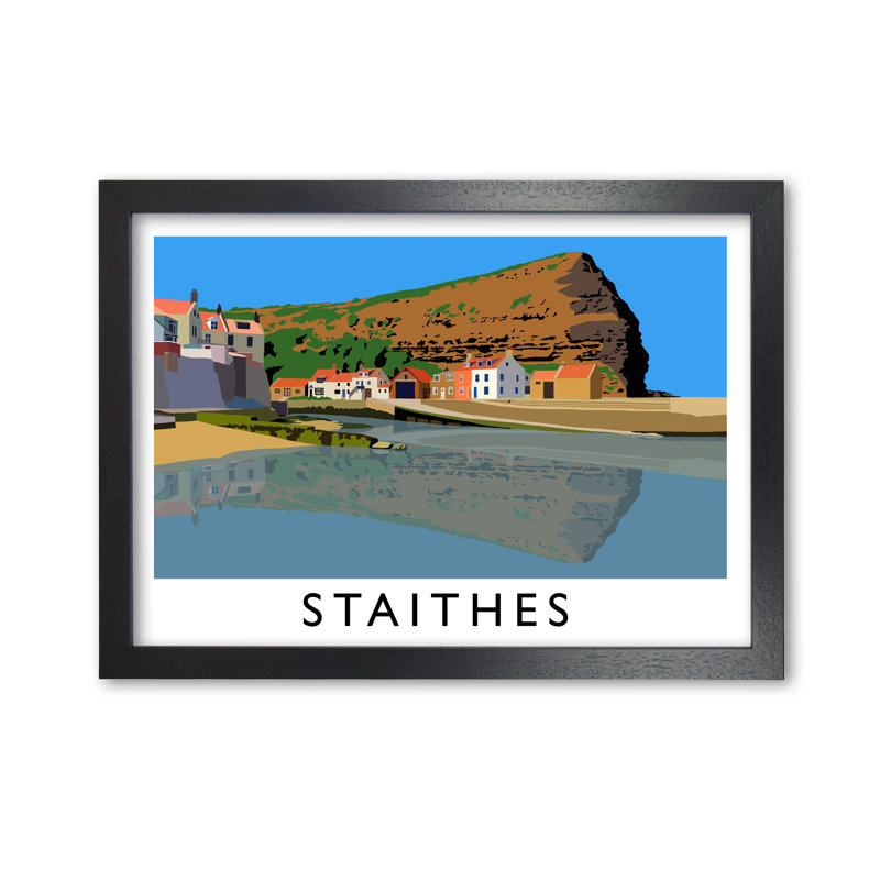 Staithes 1 Piece Single Picture Frame Wall Art, 297 cm H x 42 cm W, Black