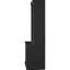 83.4"Tall Black Rectangle Modern Bookcase With Smooth - Sliding Doors, Fixed And Adjustable Shelves, Drawer, Ideal For Bedroom Storage, Solid Wood Frame Thickened Open Shelving, 45Lbs/Shelf Capacity,