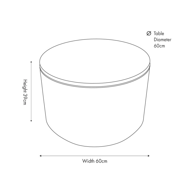 Canouan Drum Coffee Table with Storage