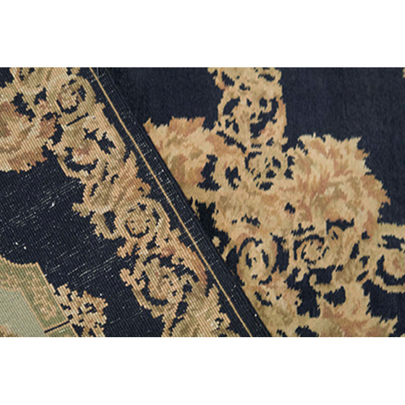 Hand-Knotted High-Quality Black Area Rug