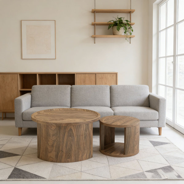 Latitude Run® Round Nesting Coffee Table Set - Wayfair Canada