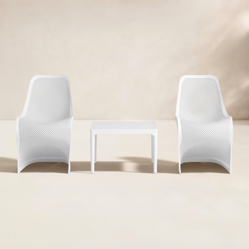 Nassau 2 Person Seating Set, White