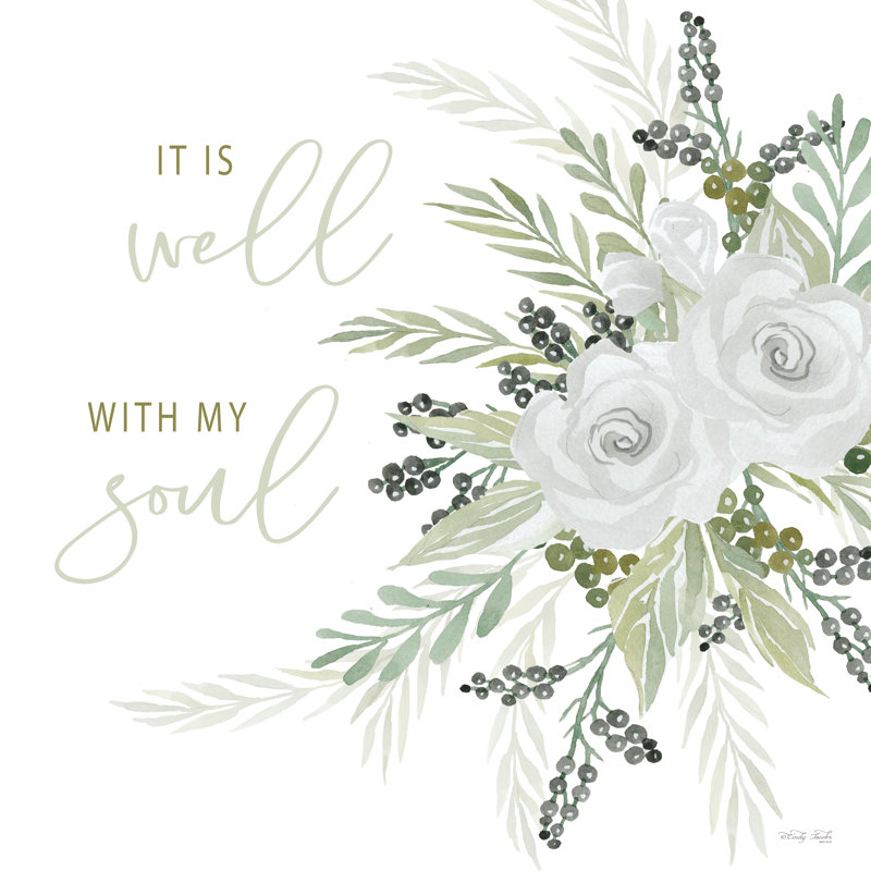 «Jamieann It Is Well» par Cindy Jacobs, H 12 po x l 12 po