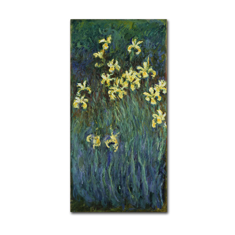 Mid-Century Painting Print, 19" H x 10" W
