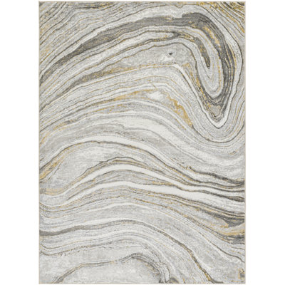 Dieter Abstract Gray Area Rug