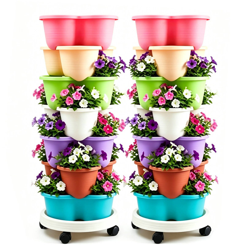 Ensemble de jardinières verticales Strawberry, Multi-Colour