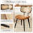 Modern Swivel Faux Leather Dining Chairs With Rattan Back-118783026-117542736